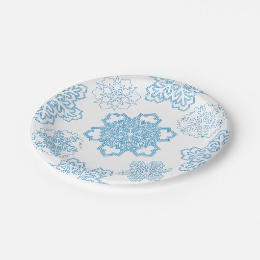 Snowflake Papieren Bordje (Gekanteld)