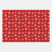 Snowflake papierlade met festieve sneeuwvlokken inpakpapier vel (Voorkant 2)