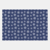 Snowflake papierlade met festieve sneeuwvlokken inpakpapier vel (Voorkant)