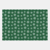 Snowflake papierlade met festieve sneeuwvlokken inpakpapier vel (Voorkant 3)