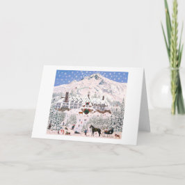 Snowflake Paradise beroemd gemaakt door Timberline Feestdagen Kaart