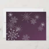 Snowflake Pareltjes/bruiloft Kaart (Achterkant)