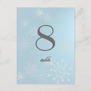 Snowflake Pareltjes/tafelkaart Briefkaart