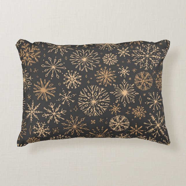 Snowflake patroon accent kussen (Voorkant)
