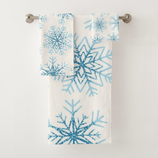 Snowflake patroon bad handdoek (Insitu)