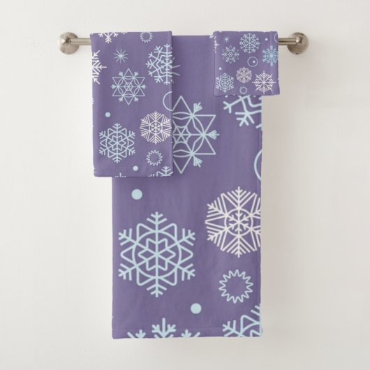 Snowflake patroon bad handdoek (Insitu)