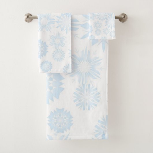 Snowflake patroon bad handdoek (Insitu)