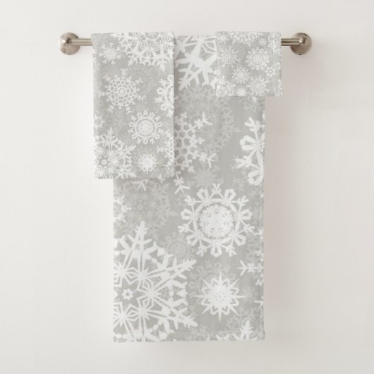 Snowflake patroon bad handdoek (Insitu)
