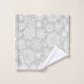 Snowflake patroon bad handdoek (Wasdoekje)