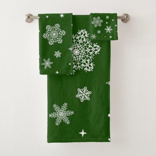 Snowflake patroon bad handdoek (Insitu)