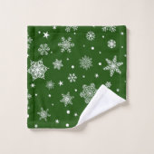 Snowflake patroon bad handdoek (Wasdoekje)