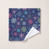 Snowflake patroon bad handdoek (Wasdoekje)