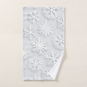 Snowflake patroon bad handdoek (Handdoek)