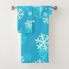 Snowflake patroon bad handdoek