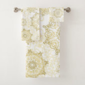 Snowflake patroon bad handdoek (Insitu)