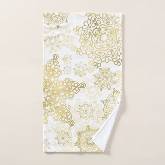 Snowflake patroon bad handdoek (Handdoek)