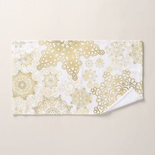 Snowflake patroon bad handdoek (Handdoek)