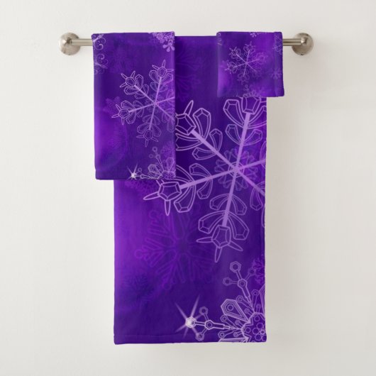 Snowflake patroon bad handdoek (Insitu)