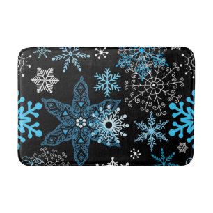 Snowflake patroon badmat