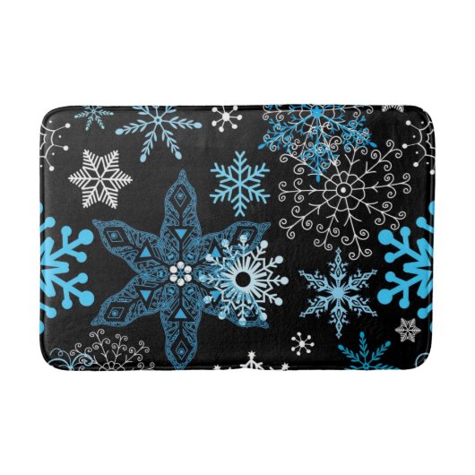 Snowflake patroon badmat (Voorkant)