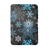 Snowflake patroon badmat (Voorkant Verticaal)