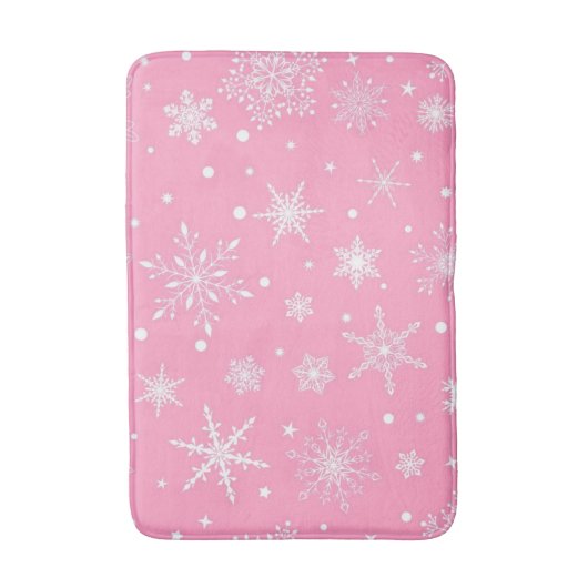 Snowflake patroon badmat (Voorkant Verticaal)