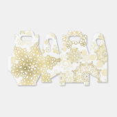 Snowflake patroon bedankdoosjes (Uitgevouwen)