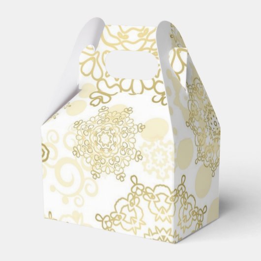 Snowflake patroon bedankdoosjes (Voorkant Zijde)