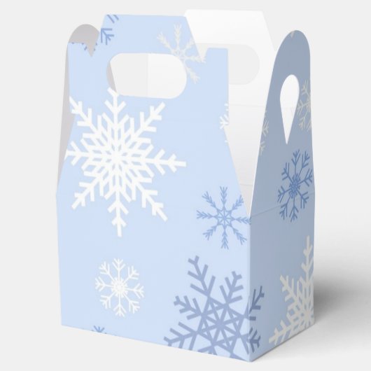 Snowflake patroon bedankdoosjes (Geopend)