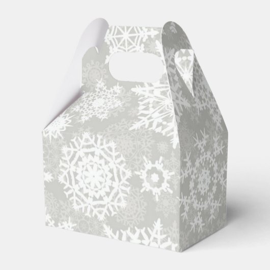 Snowflake patroon bedankdoosjes (Achterkant)