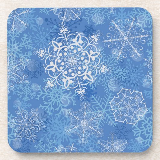 Snowflake patroon bier onderzetter (Voorkant)