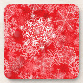 Snowflake patroon bier onderzetter (Voorkant)