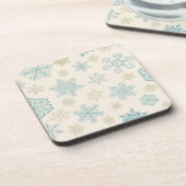 Snowflake patroon bier onderzetter (Linkerzijde)