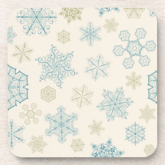 Snowflake patroon bier onderzetter (Voorkant)