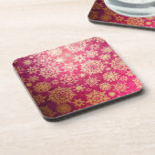 Snowflake patroon bier onderzetter (Linkerzijde)