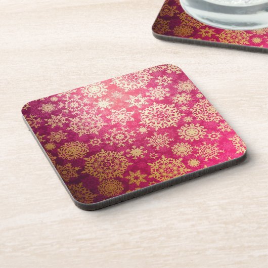 Snowflake patroon bier onderzetter (Linkerzijde)