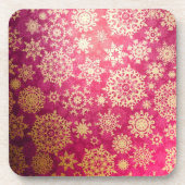 Snowflake patroon bier onderzetter (Voorkant)