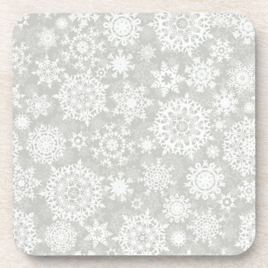 Snowflake patroon bier onderzetter (Voorkant)