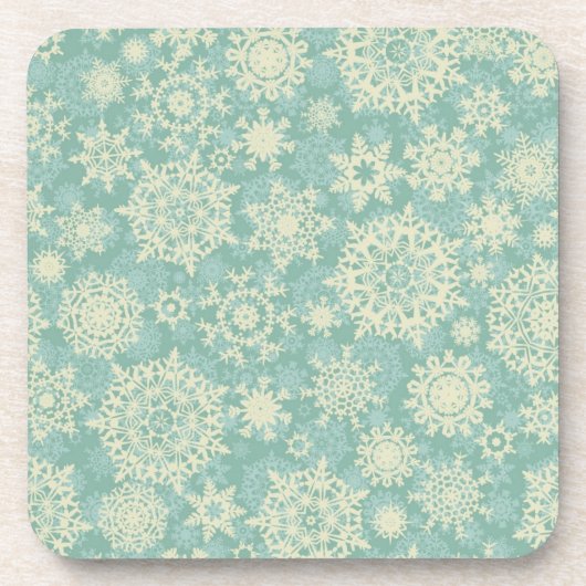 Snowflake patroon bier onderzetter (Voorkant)
