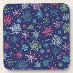 Snowflake patroon bier onderzetter