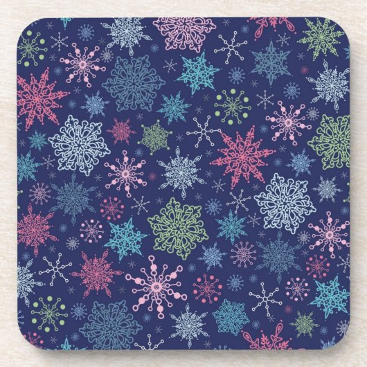 Snowflake patroon bier onderzetter (Voorkant)