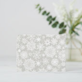 Snowflake patroon briefkaart (Staand voorkant)