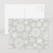 Snowflake patroon briefkaart (Voorkant / Achterkant)