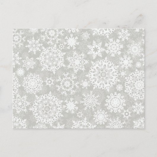 Snowflake patroon briefkaart (Voorkant)