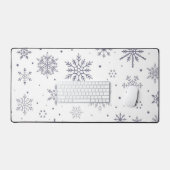 Snowflake patroon bureaumat (Keyboard & Muis)