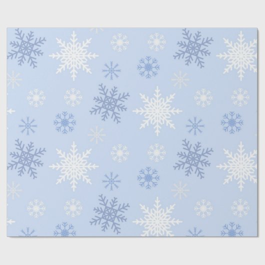 Snowflake patroon cadeaupapier (Vlak)