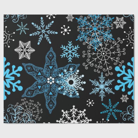 Snowflake patroon cadeaupapier (Vlak)