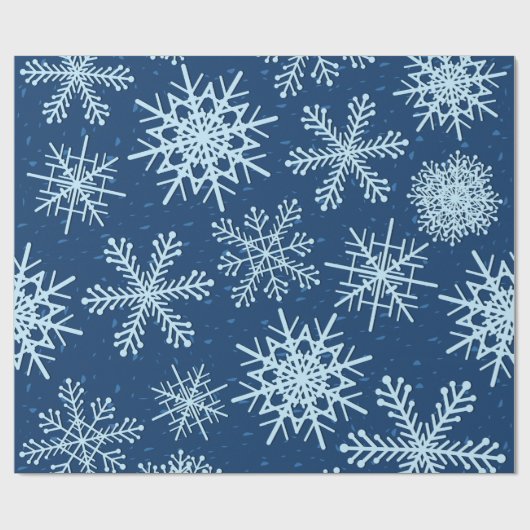 Snowflake patroon cadeaupapier (Vlak)
