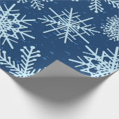 Snowflake patroon cadeaupapier (Hoek)