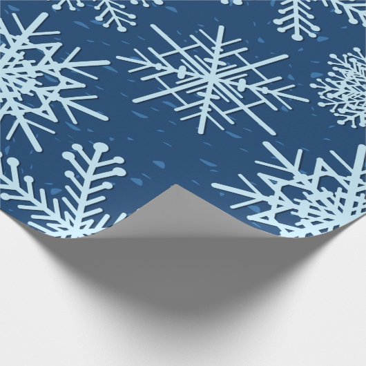 Snowflake patroon cadeaupapier (Hoek)